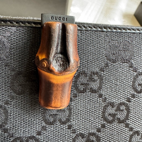 Gucci Bamboo women’s bi-fold wallet black - Picture 5 of 13